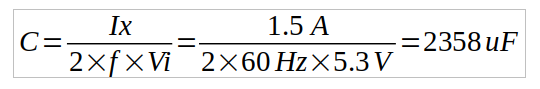 capacitance calculation