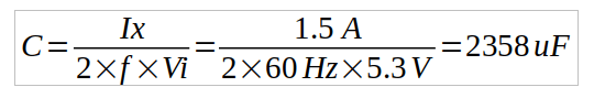 capacitance calculation